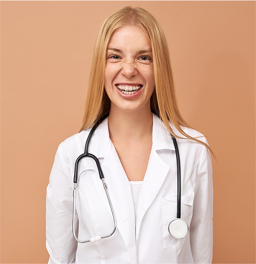 stock image of a healthcare professional